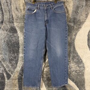 Vintage Y2K Levi's 550 Men Relaxed Fit Tapered Leg Blue Denim Jeans 33x30 Medium